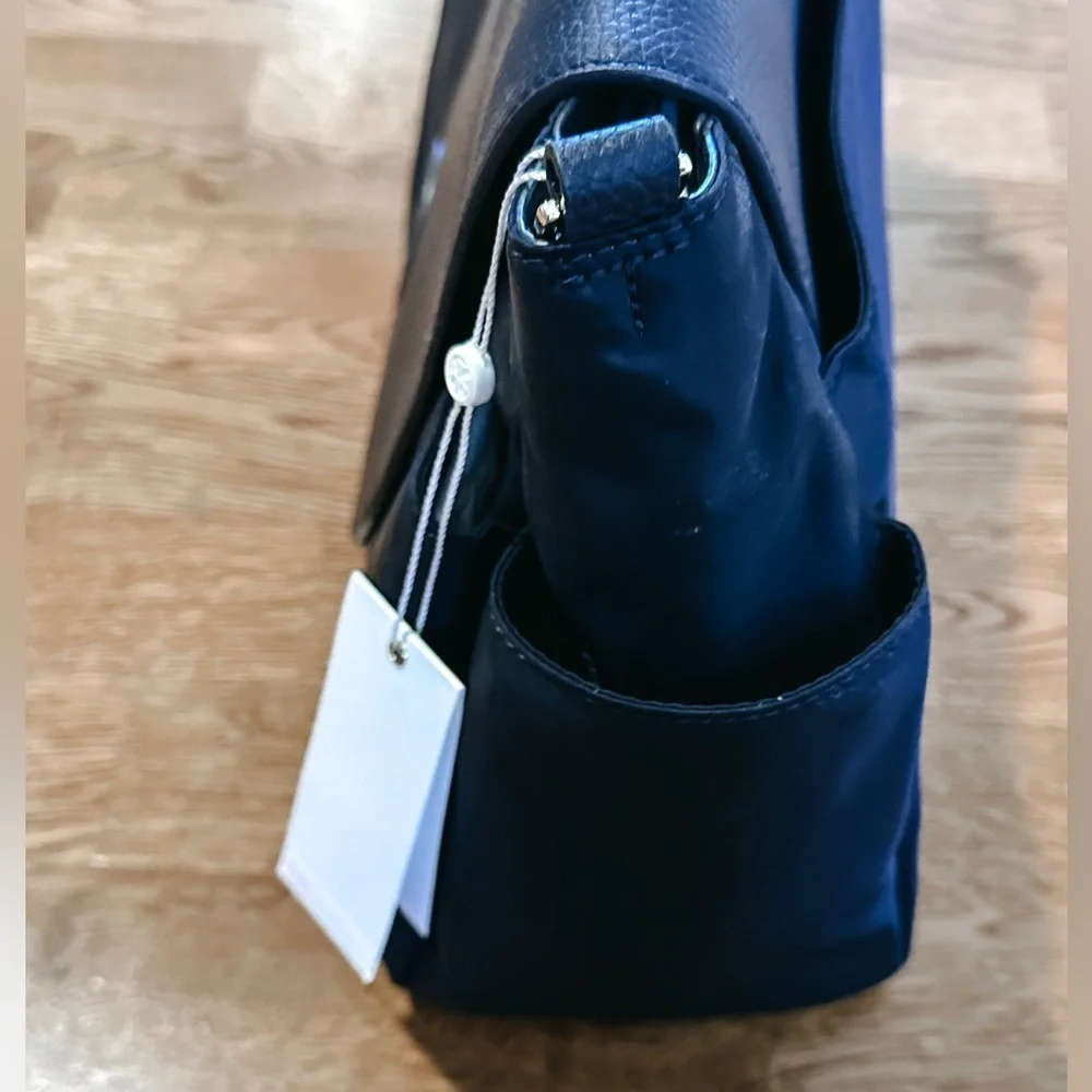 NWT Tory Burch Navy Blue Thea Nylon Messenger Baby Bag